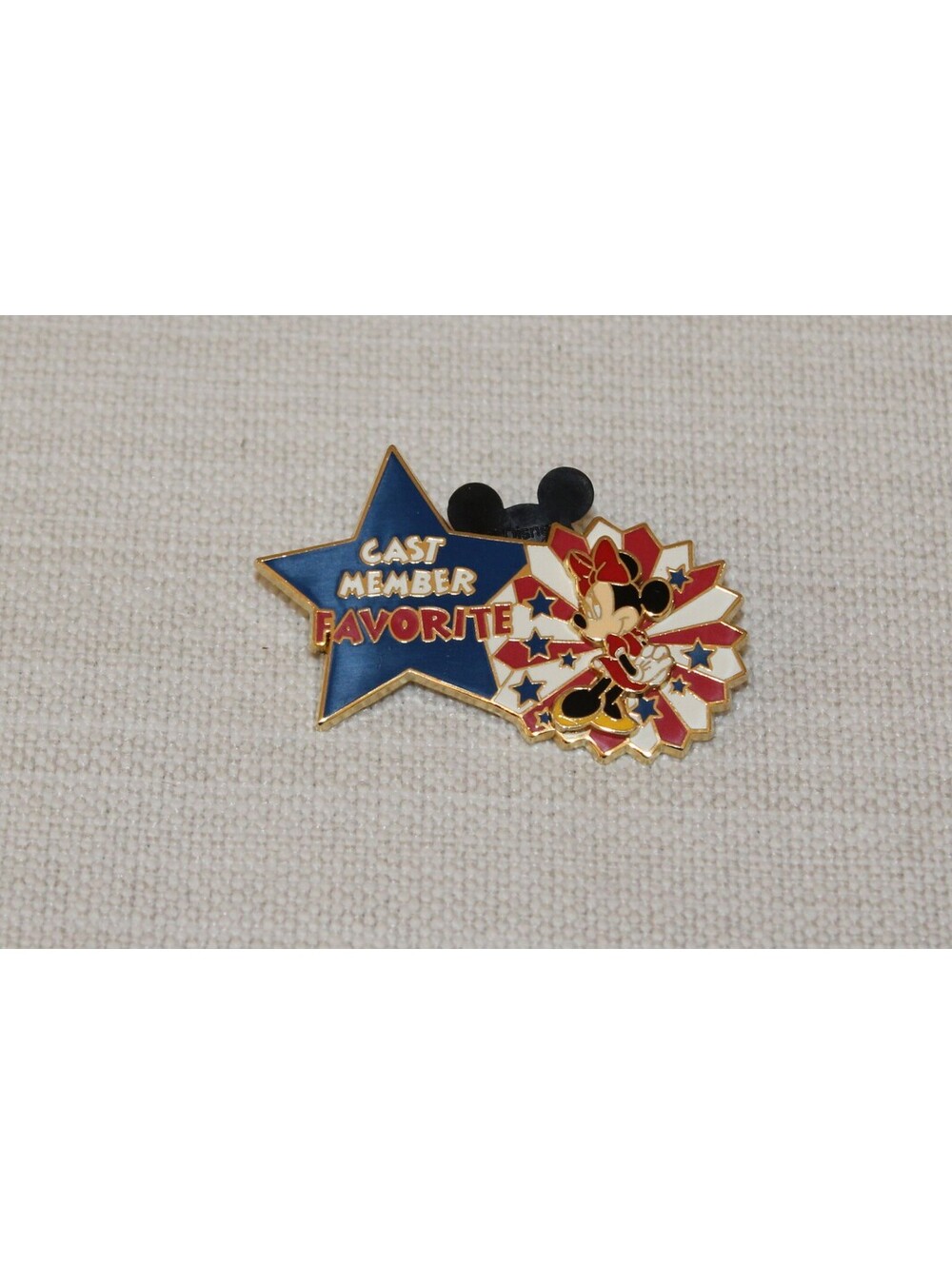 Disney 2004 Minnie Mouse Cast Member Favorite Patriotic Star Pin WDW Exclusive